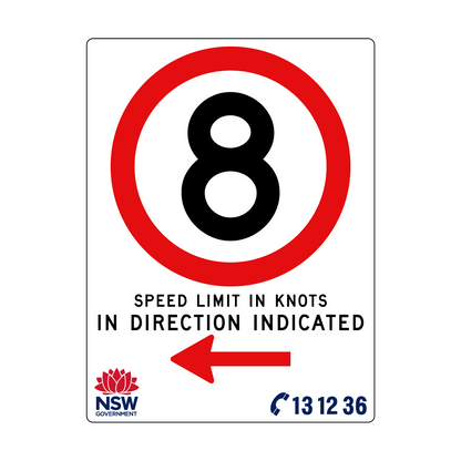 Speed Limit in Knots 1800mm x 2400mm