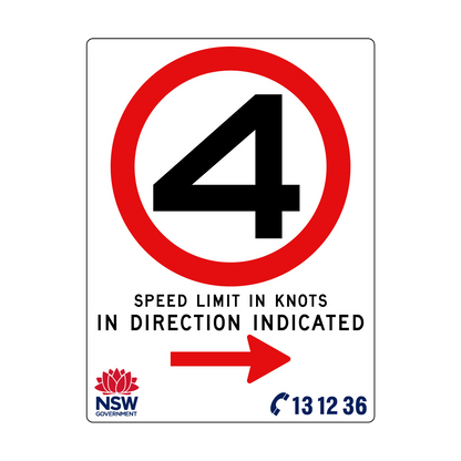 Speed Limit in Knots 1800mm x 2400mm