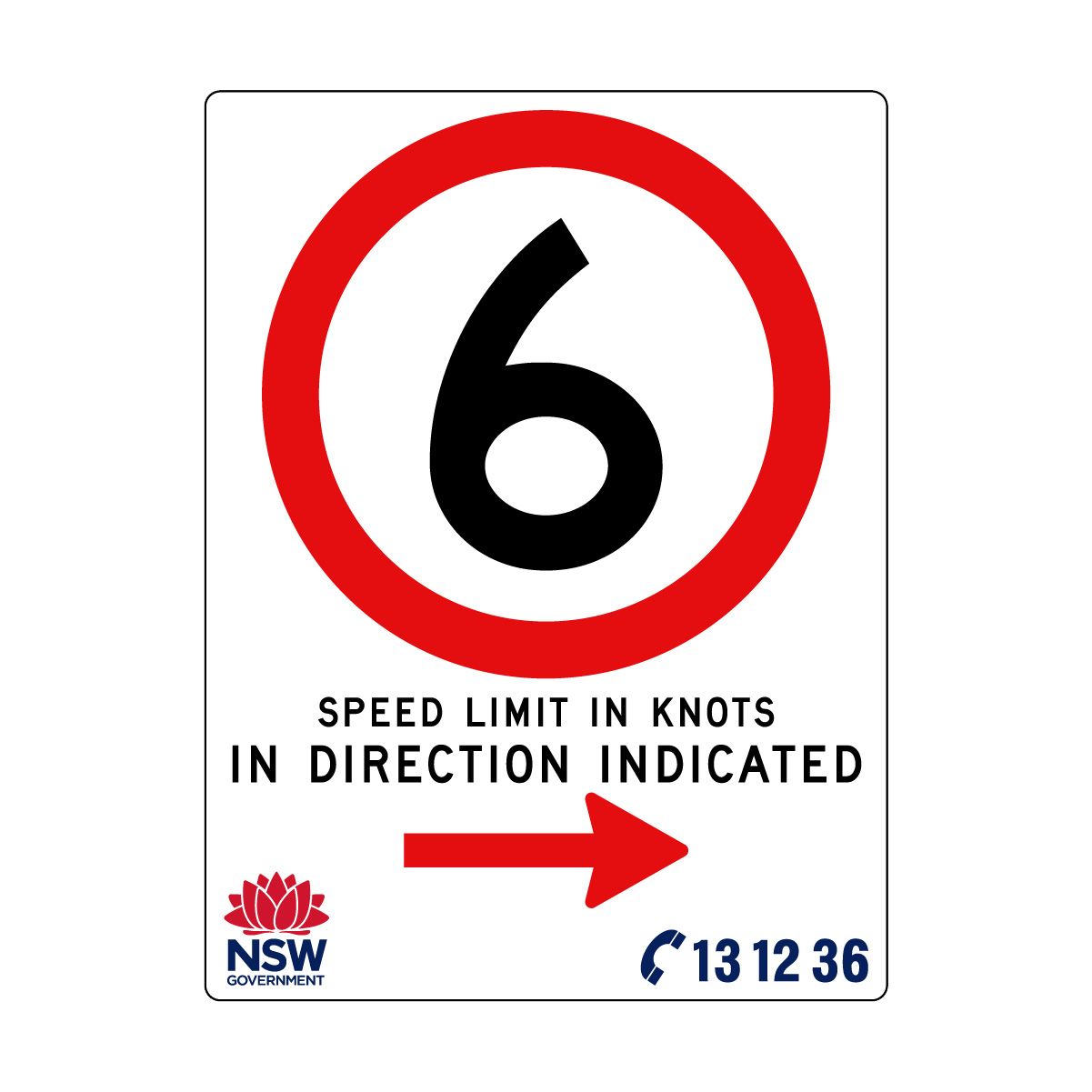 Speed Limit in Knots 1800mm x 2400mm