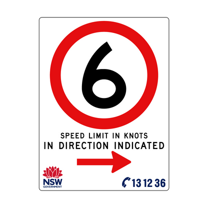 Speed Limit in Knots 1800mm x 2400mm