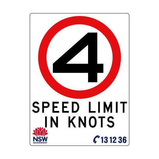 Speed Limit in Knots 1800mm x 2400mm