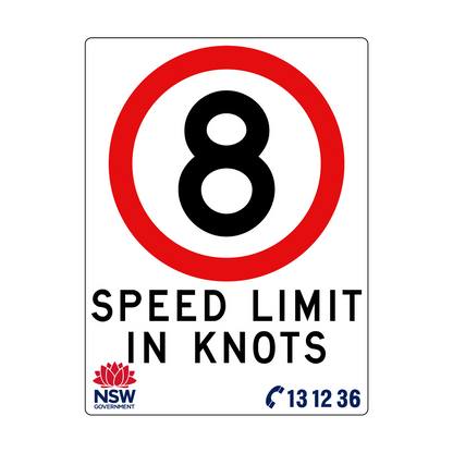 Speed Limit in Knots 1800mm x 2400mm