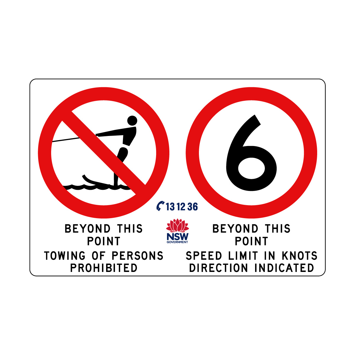 Towing Prohibited with Speed Limit in Knots