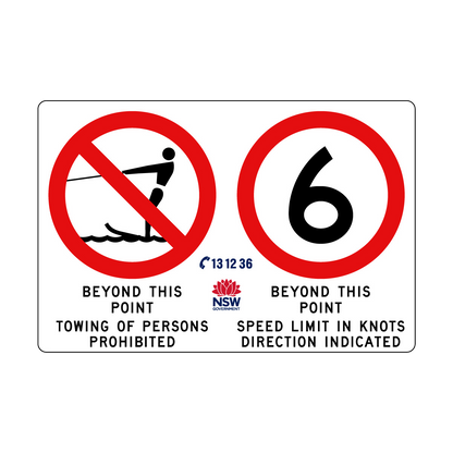 Towing Prohibited with Speed Limit in Knots