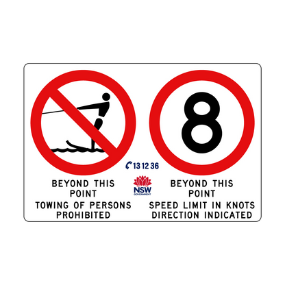 Towing Prohibited with Speed Limit in Knots