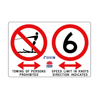 Towing Prohibited with Speed Limit in Knots