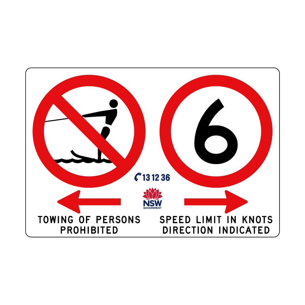 Towing Prohibited with Speed Limit in Knots