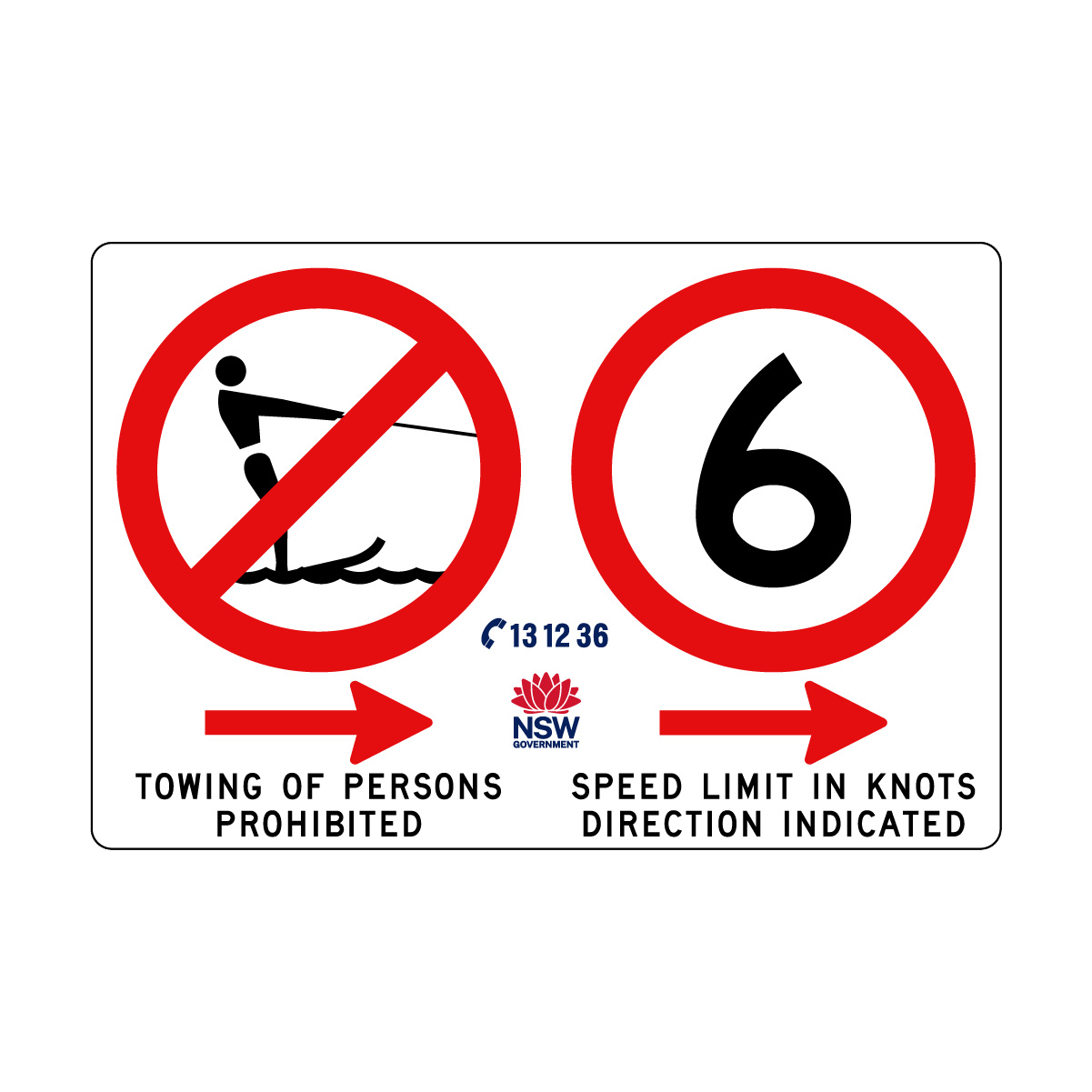 Towing Prohibited with Speed Limit in Knots