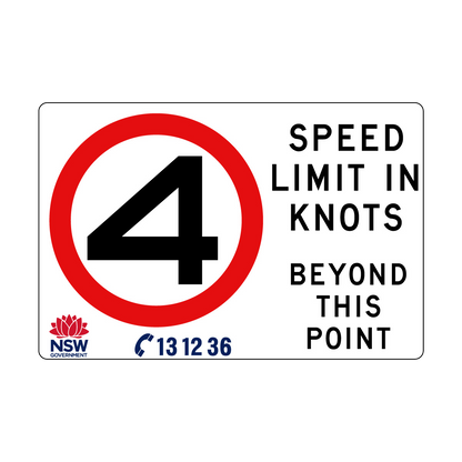 Speed Limit in Knots 1800mm x 1200mm