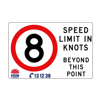 Speed Limit in Knots 1800mm x 1200mm