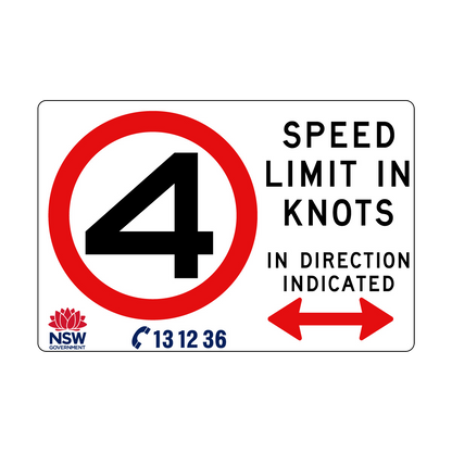 Speed Limit in Knots 1800mm x 1200mm