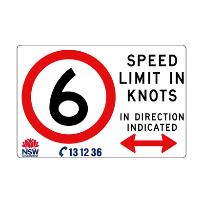 Speed Limit in Knots 1800mm x 1200mm