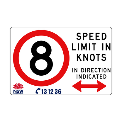 Speed Limit in Knots 1800mm x 1200mm