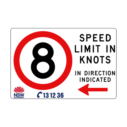 Speed Limit in Knots 1800mm x 1200mm