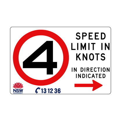 Speed Limit in Knots 1800mm x 1200mm