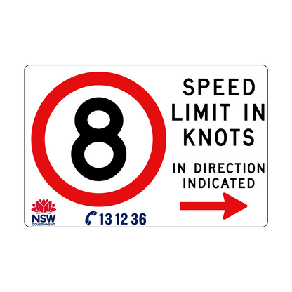 Speed Limit in Knots 1800mm x 1200mm