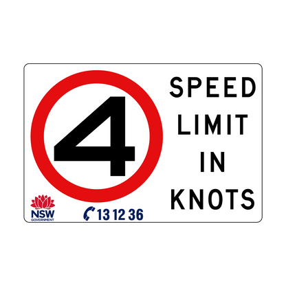 Speed Limit in Knots 1800mm x 1200mm