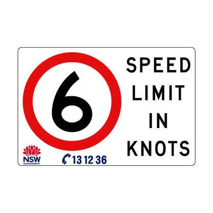 Speed Limit in Knots 1800mm x 1200mm