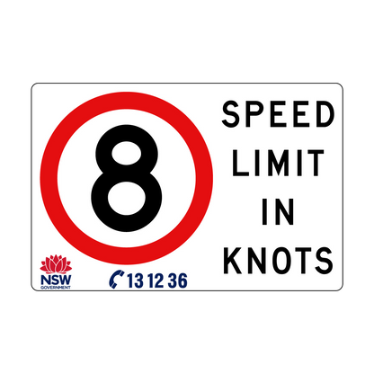 Speed Limit in Knots 1800mm x 1200mm