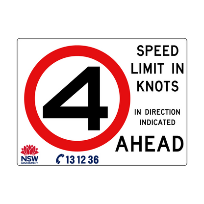 Speed Limit in Knots 2400mm x 1800mm