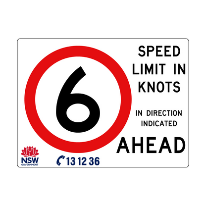 Speed Limit in Knots 2400mm x 1800mm