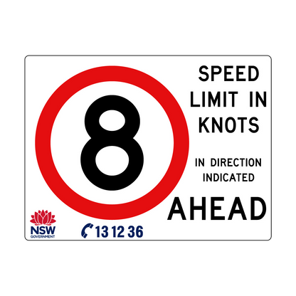 Speed Limit in Knots 2400mm x 1800mm