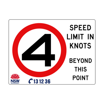 Speed Limit in Knots 2400mm x 1800mm