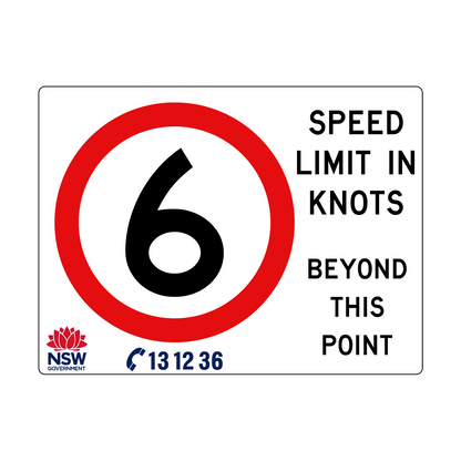 Speed Limit in Knots 2400mm x 1800mm