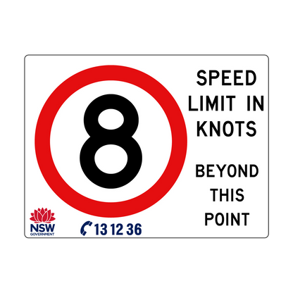 Speed Limit in Knots 2400mm x 1800mm