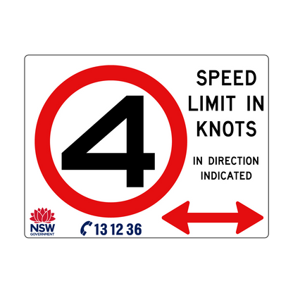 Speed Limit in Knots 2400mm x 1800mm