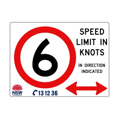 Speed Limit in Knots 2400mm x 1800mm