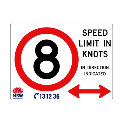 Speed Limit in Knots 2400mm x 1800mm