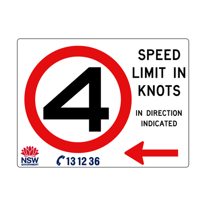 Speed Limit in Knots 2400mm x 1800mm