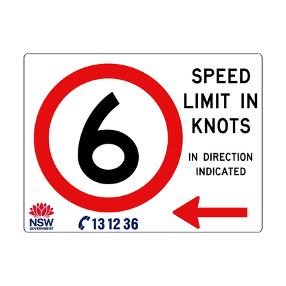 Speed Limit in Knots 1800mm x 1200mm