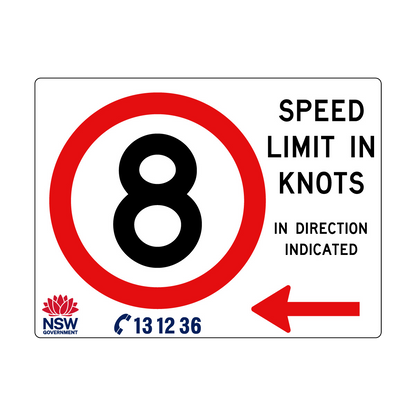 Speed Limit in Knots 2400mm x 1800mm