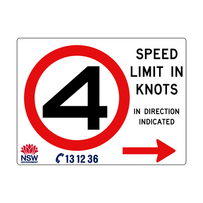 Speed Limit in Knots 2400mm x 1800mm