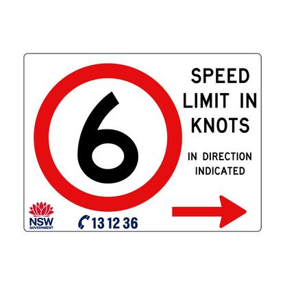 Speed Limit in Knots 1800mm x 1200mm