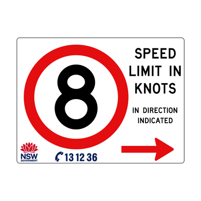 Speed Limit in Knots 2400mm x 1800mm