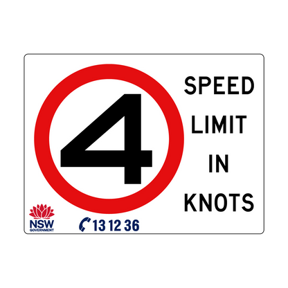 Speed Limit in Knots 2400mm x 1800mm