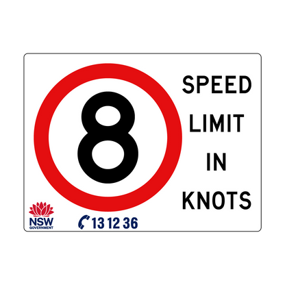 Speed Limit in Knots 2400mm x 1800mm