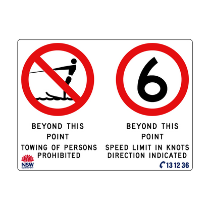 Towing Prohibited with Speed Limit in Knots