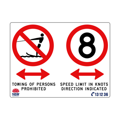 Towing Prohibited with Speed Limit in Knots