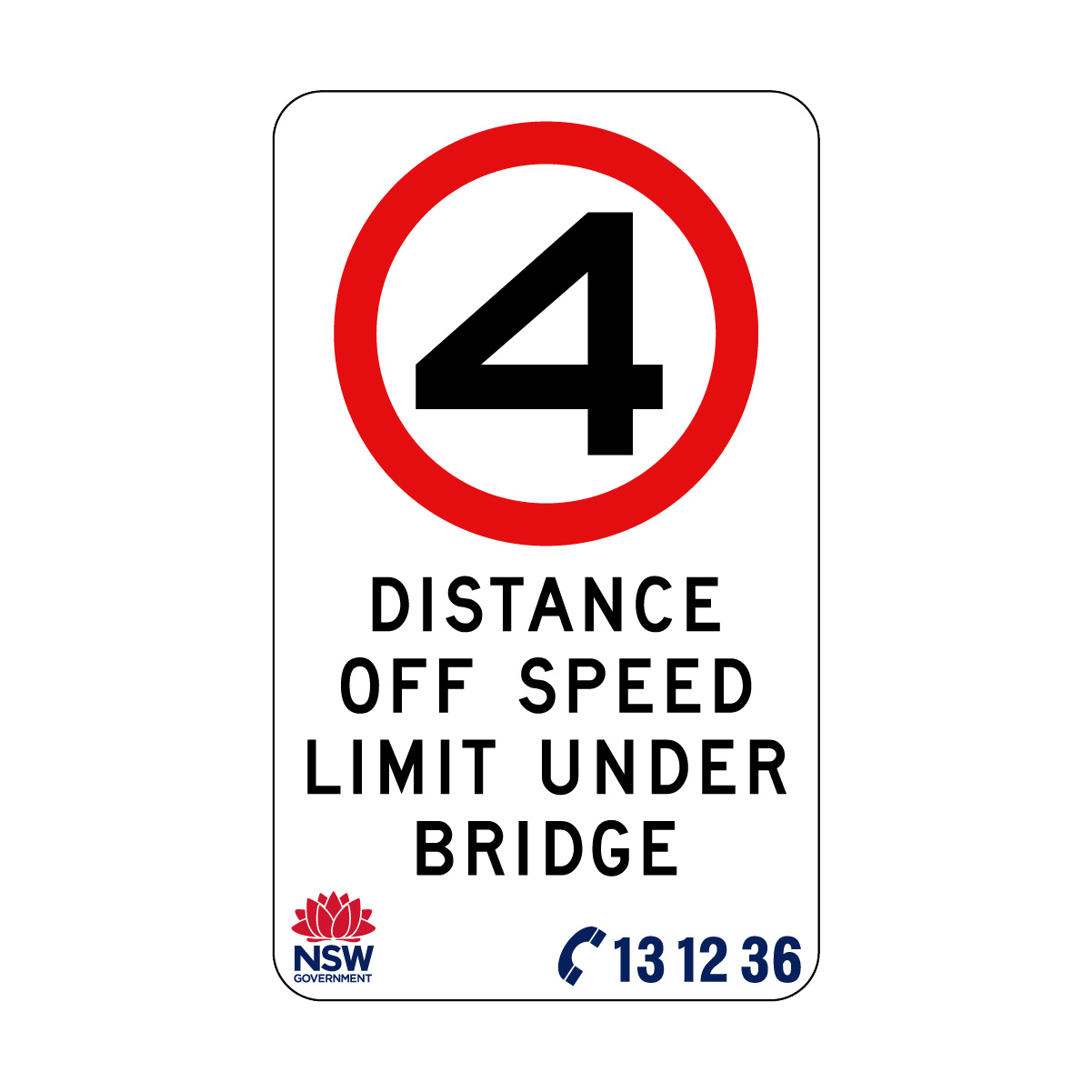 Distance Off Speed Limit Under Bridge