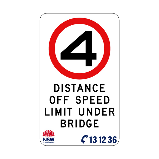 Distance Off Speed Limit Under Bridge