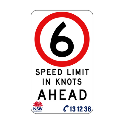 Speed Limit In Knots 450mm x 750mm