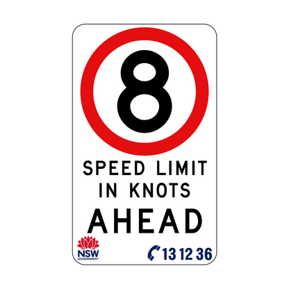 Speed Limit In Knots 450mm x 750mm