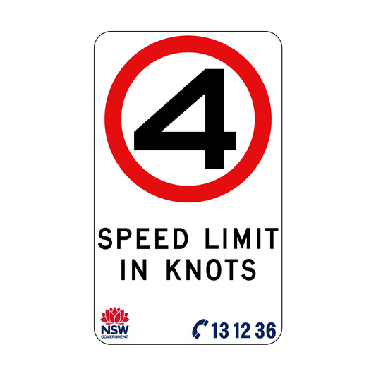 Speed Limit In Knots 450mm x 750mm