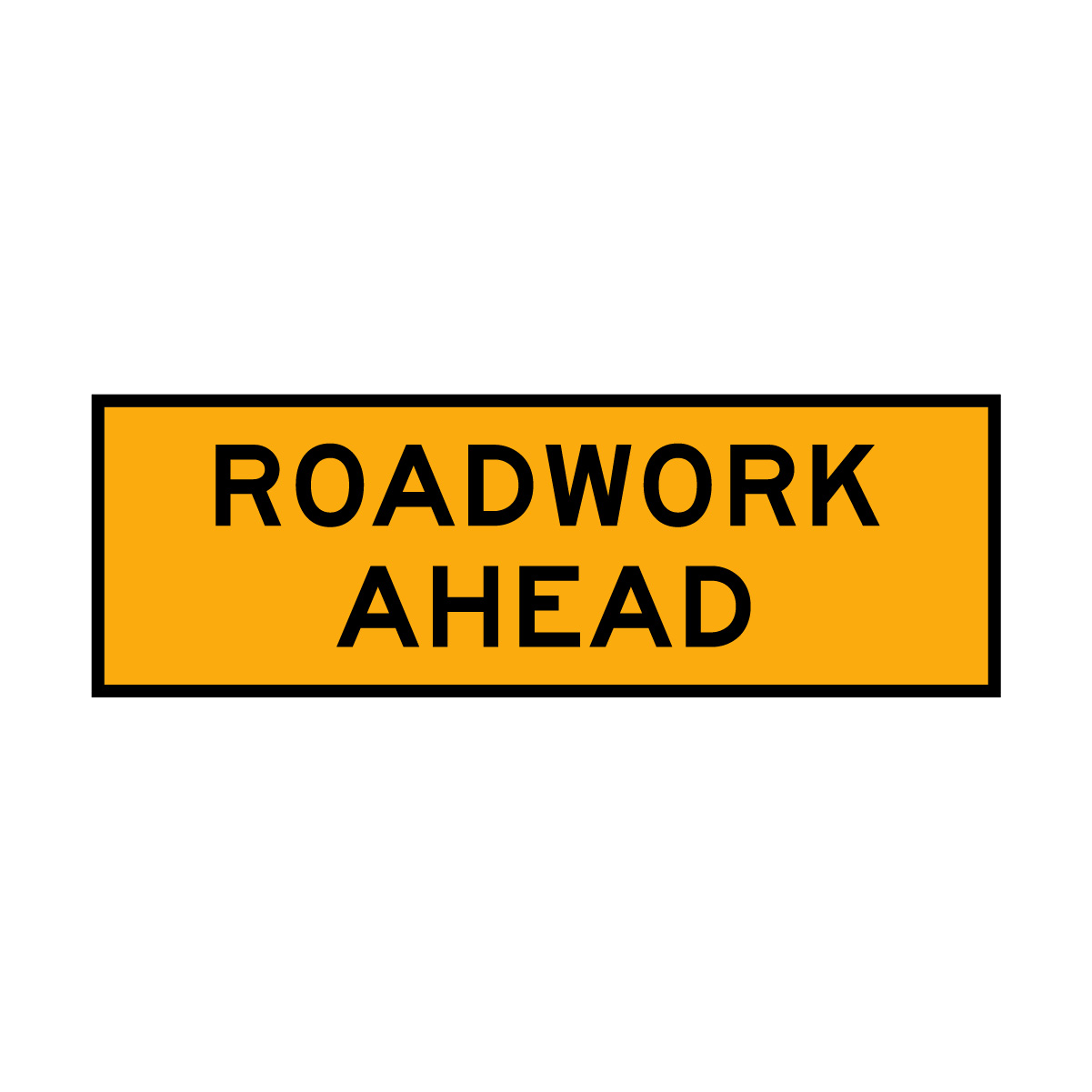 Warning: Roadwork Ahead Sign