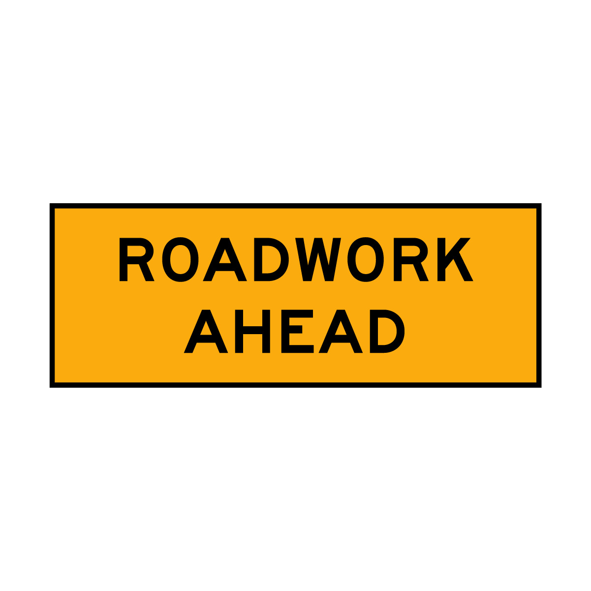 Warning: Roadwork Ahead Sign