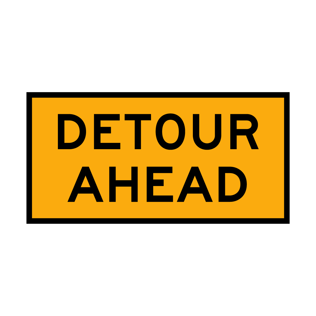 Detour Ahead Sign